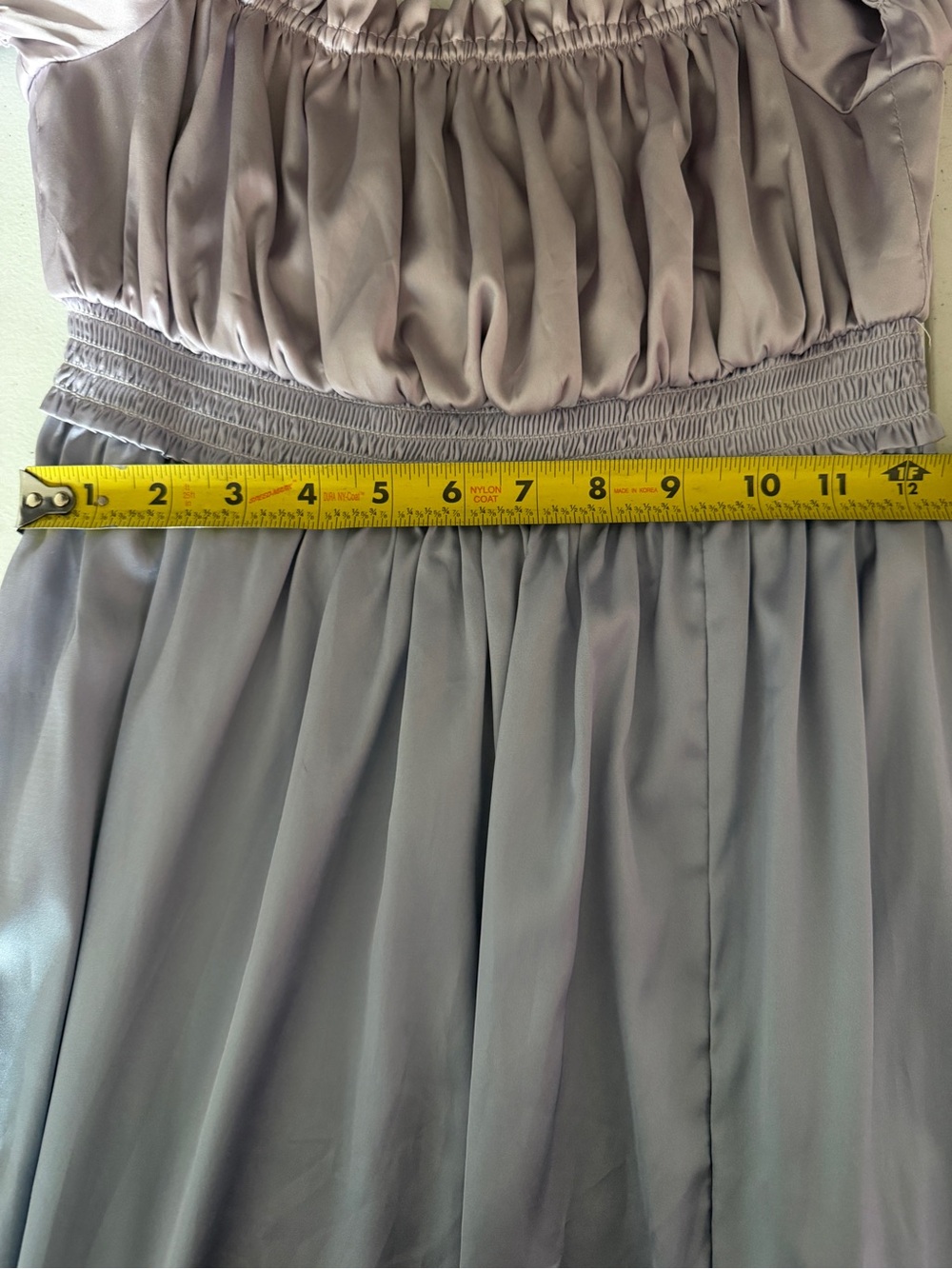 Especia Odette Maxi Dress with Puff Sleeves with slit - Picture 5 of 6